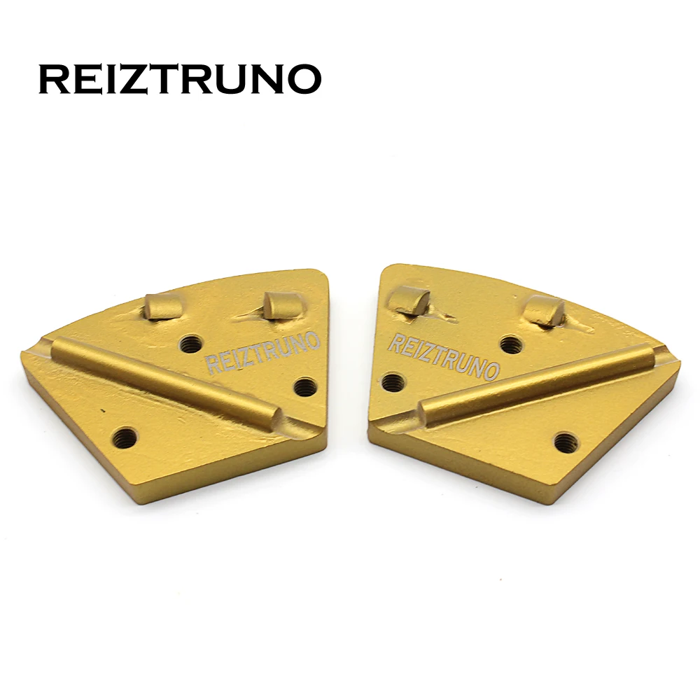 REIZTRUNO 2*1/4PCD двухсегментный Веерообразный и pcd Алмазный пол полировки колодки шлифовальные диски для удаления бетона эпоксидной смолы