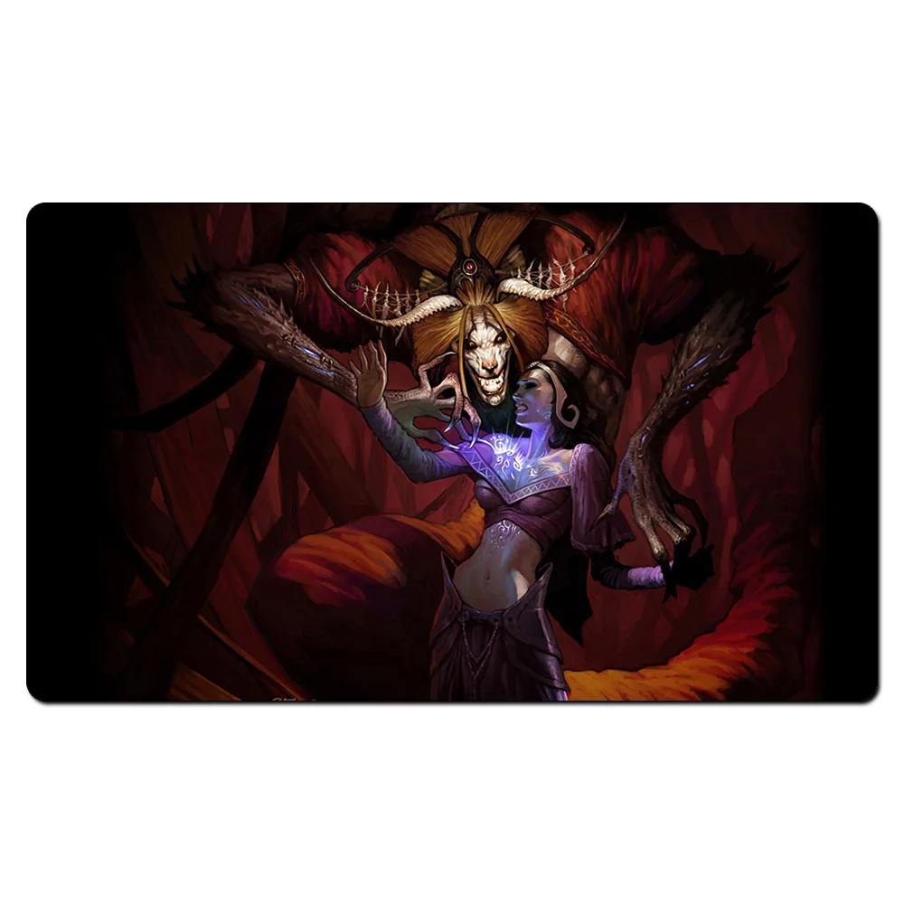 Demonic tutor Многие выбор старой школы Волшебные индивидуальные карточные игры игровой коврик MGT Ali из Каира playмат, настольные игры Ультра. Настольный коврик Pro с бесплатной сумкой - Цвет: Demonic tutor