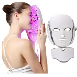 7 цветов Светодиодная маска для лица светодиодная Корейская фотонная терапия для лица Устройство для приготовления маски светотерапия