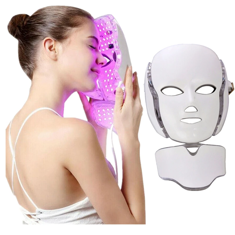 7 Colors Led Facial Mask Led Korean Photon Therapy Face Mask Machine Light Therapy Acne Mask