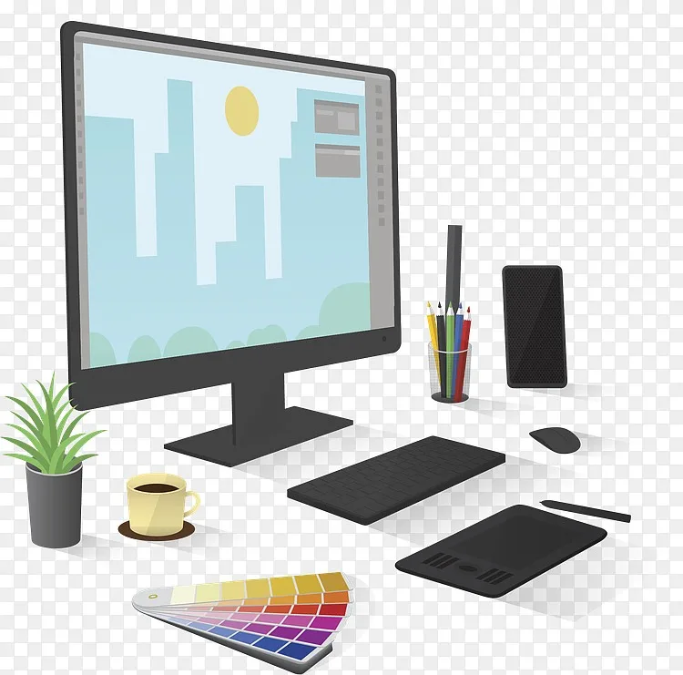 电脑绘图设计师海报png图片素材免费下载 图片编号yvgrpoaq Pngbag素材网