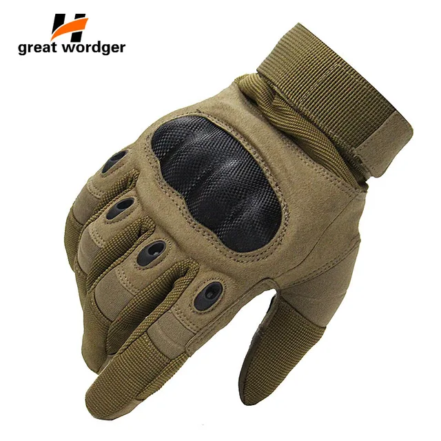 US $16.79 Touch Screen Tactical Gloves Military Army Paintball Shooting Airsoft Combat AntiSkid Carbon Knuck