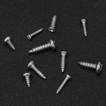 

1000pcs Stainless Steel Mini Cross Pan Head Self-Tapping Screw Set M1 M1.2 M1.4 M1.7 Screw Nut