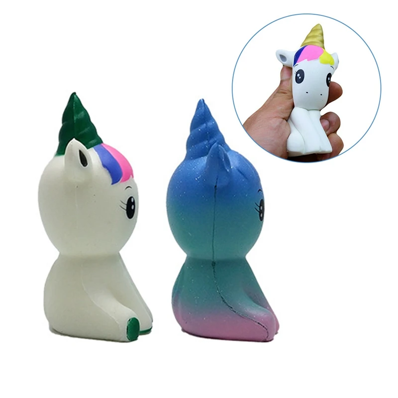 Galaxy Unicorn кукла каваи красочные замедляющие рост снятие стресса сжимаемые игрушки для детей Рождественский подарок 11*5,5*5,5 см