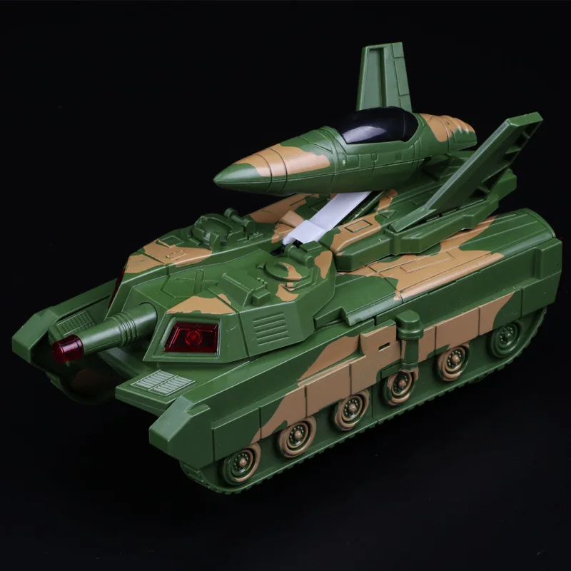 

Hot Selling Children'S Educational Multi-functional Electric Transformation Tank Light Music Transformer Toy