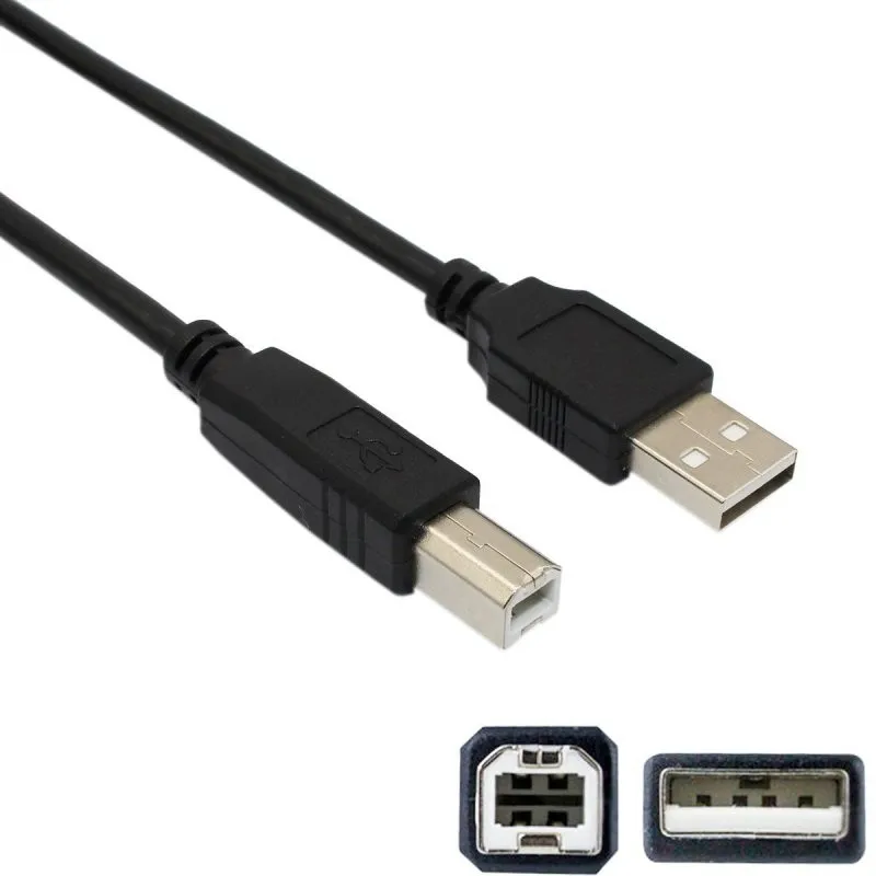 8 м кабель USB для принтера 2,0 A штекер в B Мужской кабель для принтера сканер 25 футов