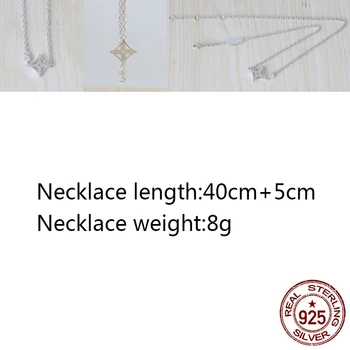 

925 sterling silver necklace new personality fashion jewelry style letter flower shape Valentine's Day gift 2020 hot