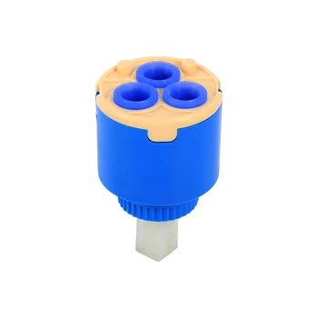 

35mm Ceramic Cartridge Water Mixer Tap Inner Control Faucet Valve PP Plastic Blue Practical avoid water leakage