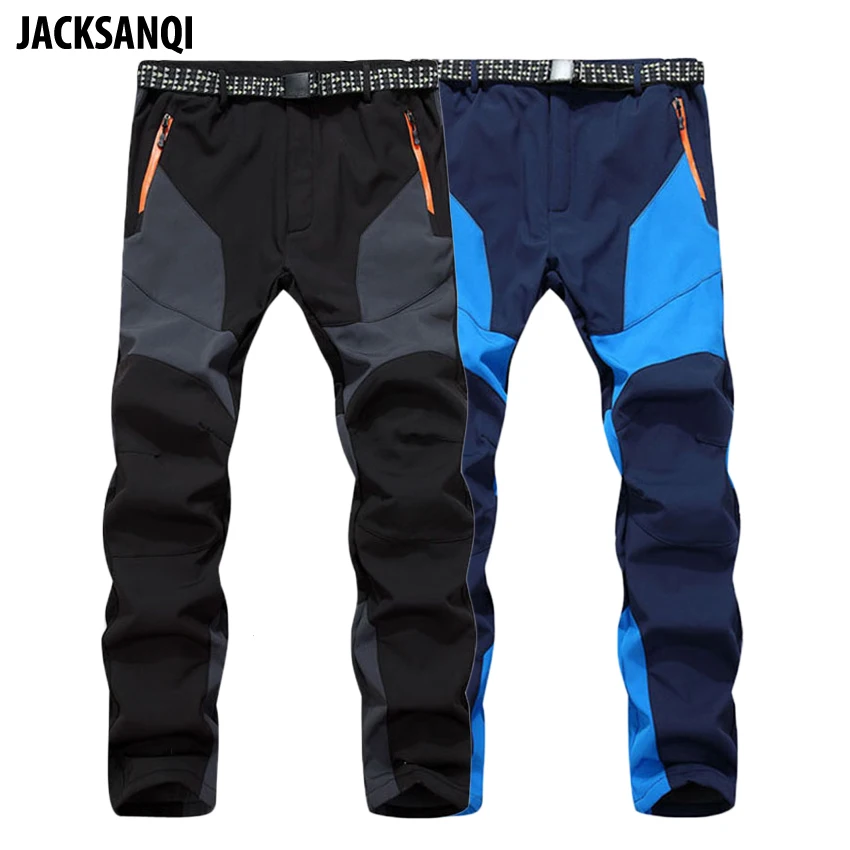 JACKSANQI зимние мужские софтшельные штаны для туризма наружные мужские ...