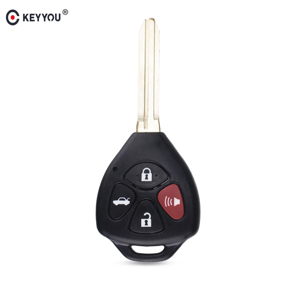 KEYYOU чехол с 4 кнопками для дистанционного ключа TOYOTA RAV4 Camry ключ Avalon Corolla Matrix