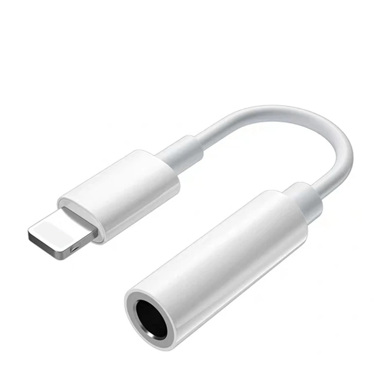 Adaptador de Audio Lightning a Jack de 3,5mm para iPhone X, XR, XS, 11, 12 Pro, Max, 8, 7 Plus, SE, Conector de auriculares, Cable adaptador de música estéreo