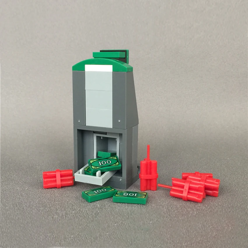 Compatible With Legoings City Street View Blocks DIY ATM Coin Cash Machine MOC Accessories Brick Kids DIY Toys Gift (3)