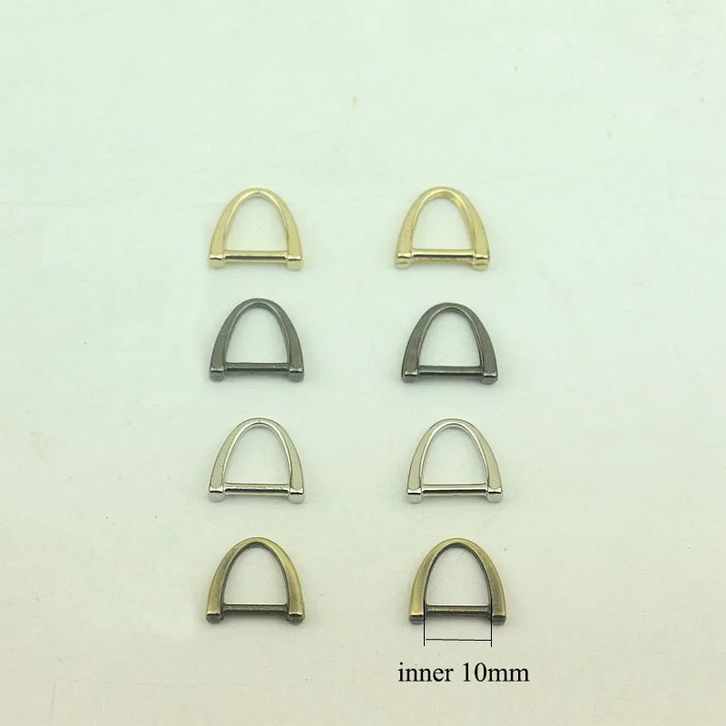 100Pcs 10mm O D Ring Metal Belt Buckles for Bags Strap Hanger Hook Buckle DIY Handbag Hardware Craft Sewing Accessories