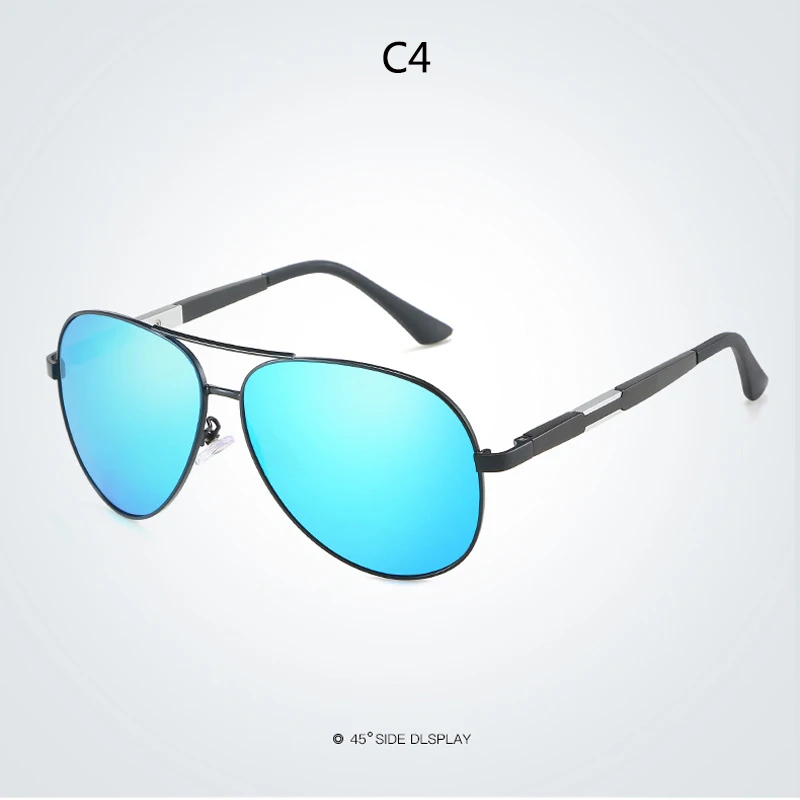 VIAHDA Aluminum Magnesium Alloy Brand Polarized Mens Sunglasses Sun Glasses Accessories Eyewear Male For Men oculos - Цвет линз: c4