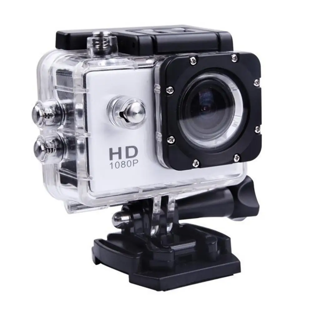 G22 HD съемка Водонепроницаемая цифровая видеокамера COMS сенсор Широкоугольный объектив камера для плавания Дайвинг - Цвет: Серебристый