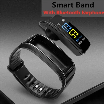 

Talk Phone Smart Band With Bluetooth Headphones Fitness Bracelet Men Women Smartband Pedometer Heart Rate Monitor Android ios