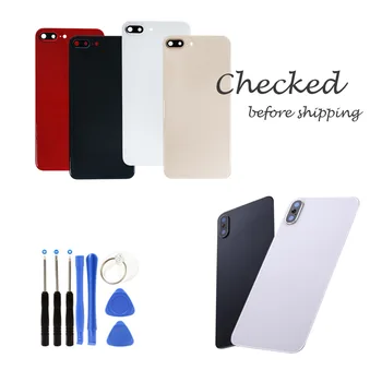 

E-family Rear Battery Cover For iPhone 8G 8 Plus Rear Door Housing Case For iPhone X Back Housing Replacement with camera lens