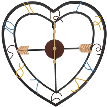 

Modern Minimalist Creative Living Room Love Heart Design Wall Clock Iron Art Silent Wall Decorative Clocks for Home Decor