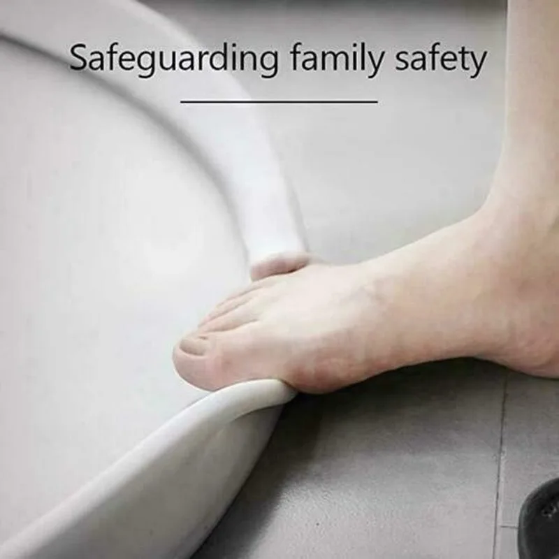 

White Bathroom Water Stopper Strip Flood Barrier Rubber Dam Silicone Water Blocker Dry and Wet Separation Home Improve