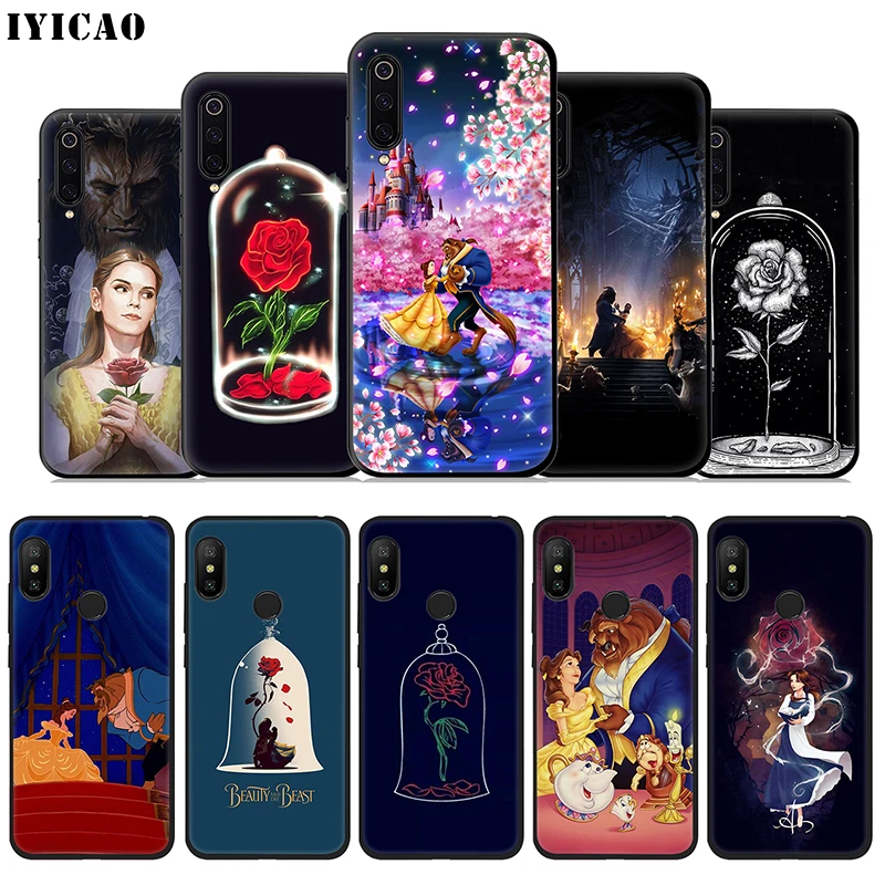 Мягкий чехол IYICAO Beauty And The Beast для Xiaomi Mi A3 A2 A1 10 9T CC9E CC9 9 8 6 Se Lite F1 5X 6X MiA1 MiA2 MiA3 |
