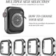 Funda protectora de parachoques de diamante para Apple Watch Series 7 6 SE 54 38MM 42MM para Iwatch 45mm 41mm 40mm 44mm, funda para Apple Watch