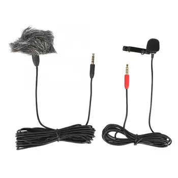 

New Microfono Lavalier Clip-On Universal Phone Pickup Microphone Compatible with Recording APP For Studio Microphone