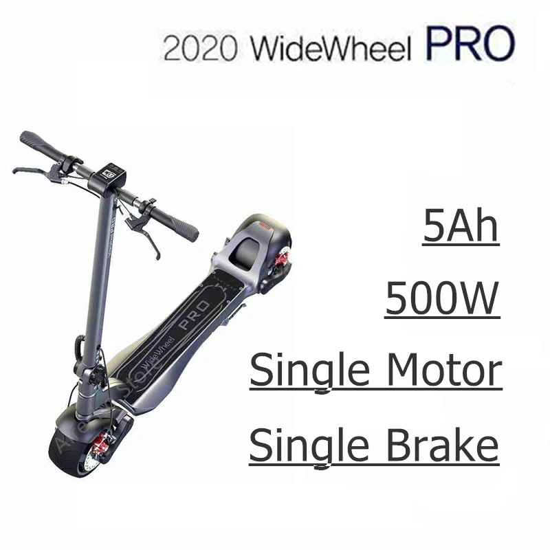 Mercane WideWheel Pro Smart Электрический c площадкой для стояние и широкими колесами 48V 500 W/1000 W Kickscooter двойной мотор дисковый тормоз Электрический скейтборд - Цвет: W Single Motor 5ah