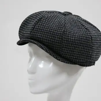 

Mens Women 8 Panel Hat Newsboy Cap Peaky Blinders Baker Boy Designed Multi British-Style Octagonal Cap
