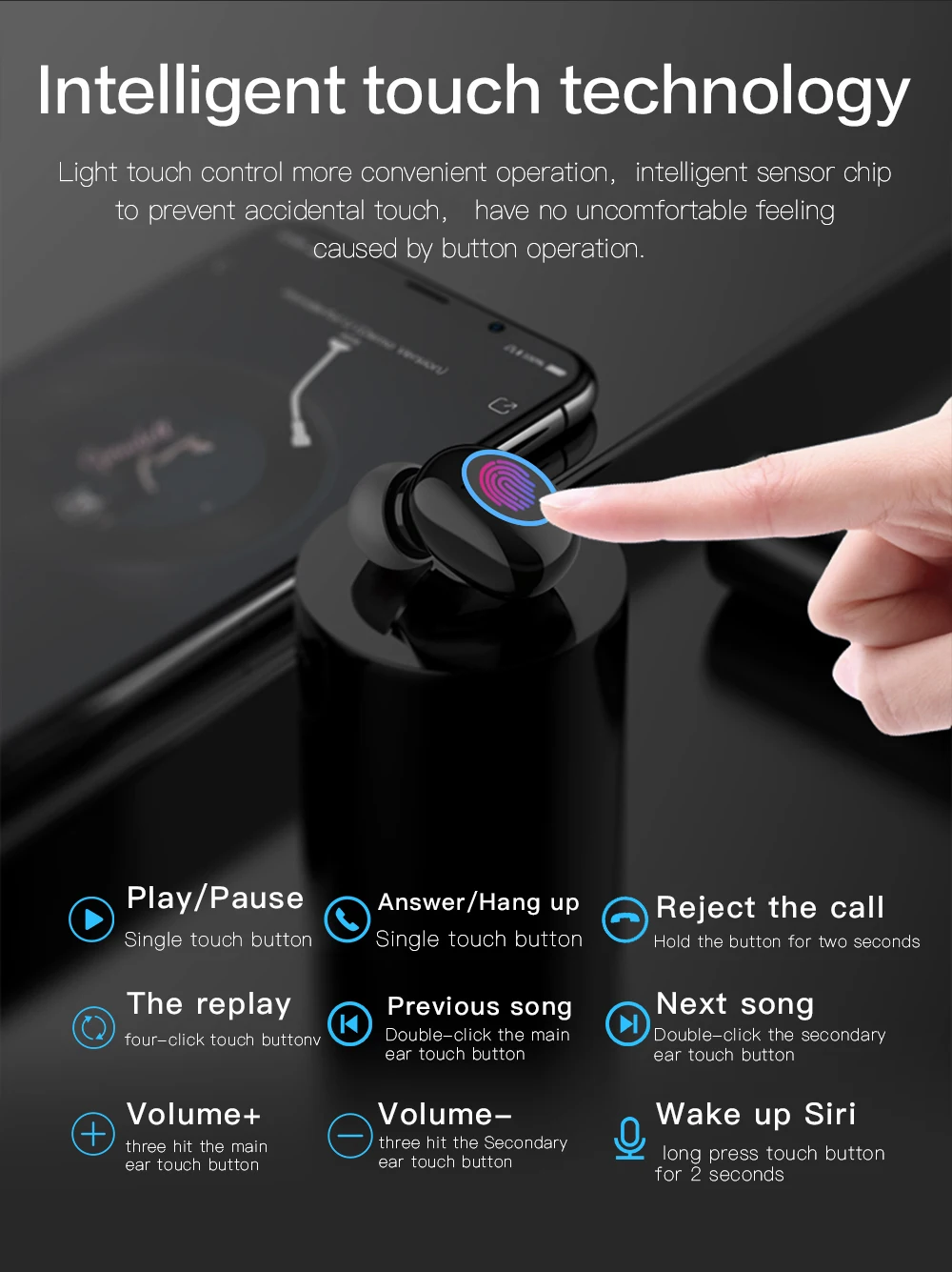 A1-TWS Bluetooth 5,0 наушники беспроводные наушники спортивные наушники игровая Гарнитура 3D стерео объемный, идеальное качество звука