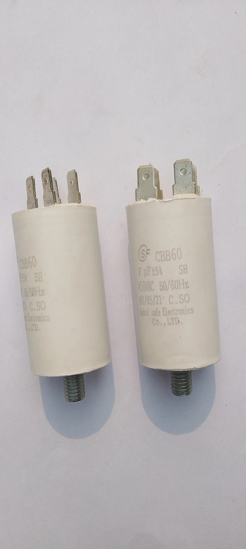 CBB60 AC 450V 50/60Hz 4/5/6/8/10/12/14/16/20/25/30/35/40/45/50 мкФ 8 мм моторный конденсатор с пленкой из