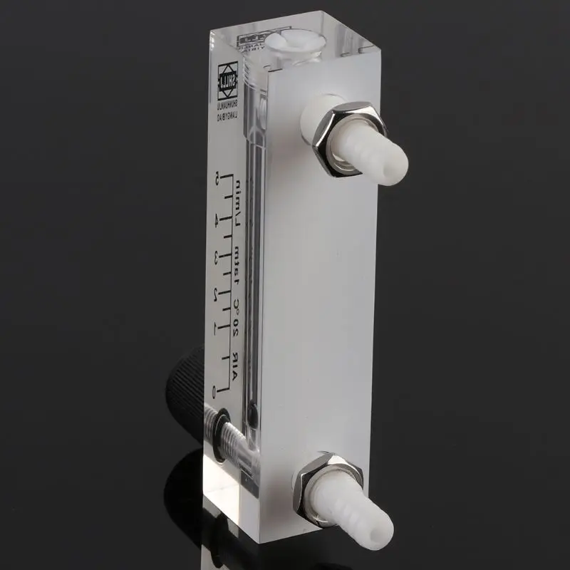 Высокоточный расходомер воздушного газа 0-5L тип панели плексигласовый шланг соединение кислородный генератор ротор расходомер