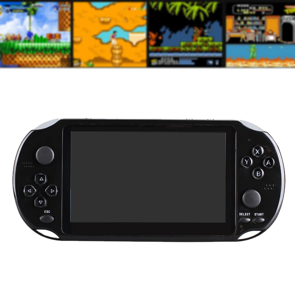 

TV Connection 5.1 Inch Screen Fun Classic Game Console Handheld Family Portable Support TF Card Kids Video HD Birthday Gift USB