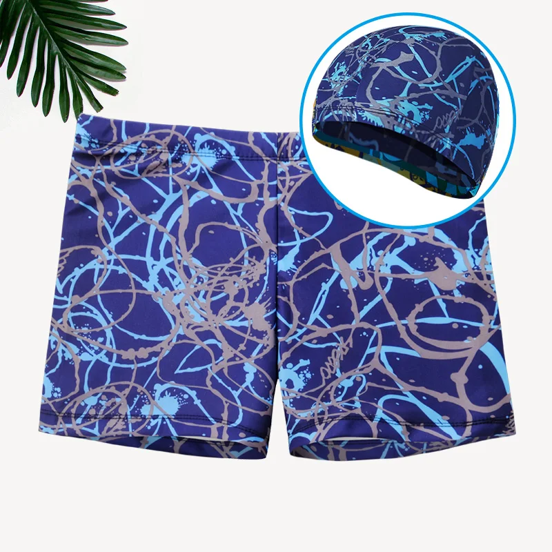 New Swimwear Men Swimming Trunks Anti-mite size plus loose Summer Sexy Men's Swimsuits set Boxer Briefs beach short pants - Цвет: Слоновая кость