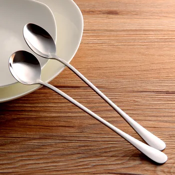 

1PCS Stainless Steel Coffee Spoon Multifunction Creative Long Handle Tea Coffee Spoons Ice Cream Cutlery Stainless Steel