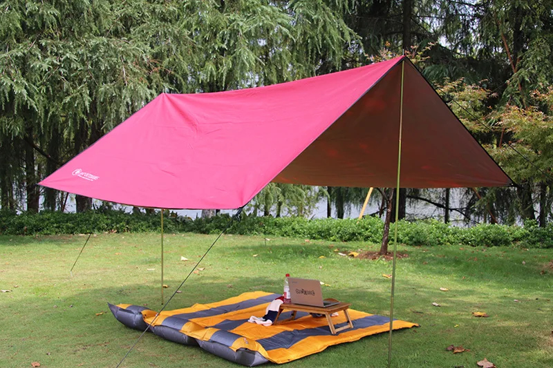 Outdoor 3*3m Canopy Tent Oversized Rain-proof Sunscreen Parking Shed Camping Tent Ultra-light Outdoor Sun Shelter Beach Umbrella