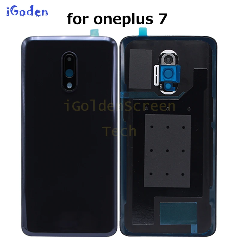 Задняя крышка корпуса для OnePlus 7 Крышка батарейного отсека задняя дверь Корпус Замена для OnePlus 7 Крышка батарейного отсека