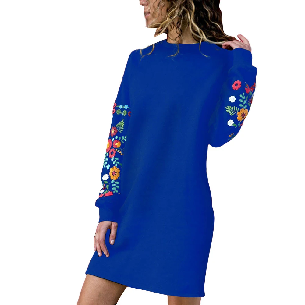 Funny "Their There They're" Grammar Sweatshirt - Women's Long Sleeve Crew Neck Pullover, Blue