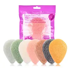 Yiwa Natural Konjac Facial Puff Face Cleaning Wash Sponge Exfoliator Cleaning Sponge Puff Facial Cleanser Tool