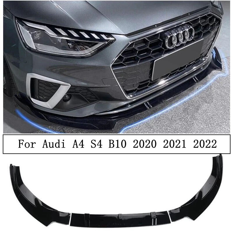 Передний бампер для Audi A4 S4 B10 2020 2021 2022 диффузор спойлер высокое качество ABS