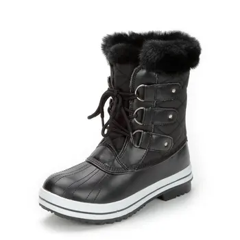 

2020 comfortable warm themal lace up winter snow boots for women boot