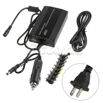 

DC In Car Charger Notebook Universal AC Adapter Power Supply For Laptop 100W 5A Drop shipping