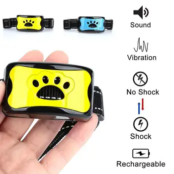 

Pet Collar Cat'S Paw Pattern Early Warning Adjustable Plastic Rechargeable Sensitivity Adjustment Dog Training Collar
