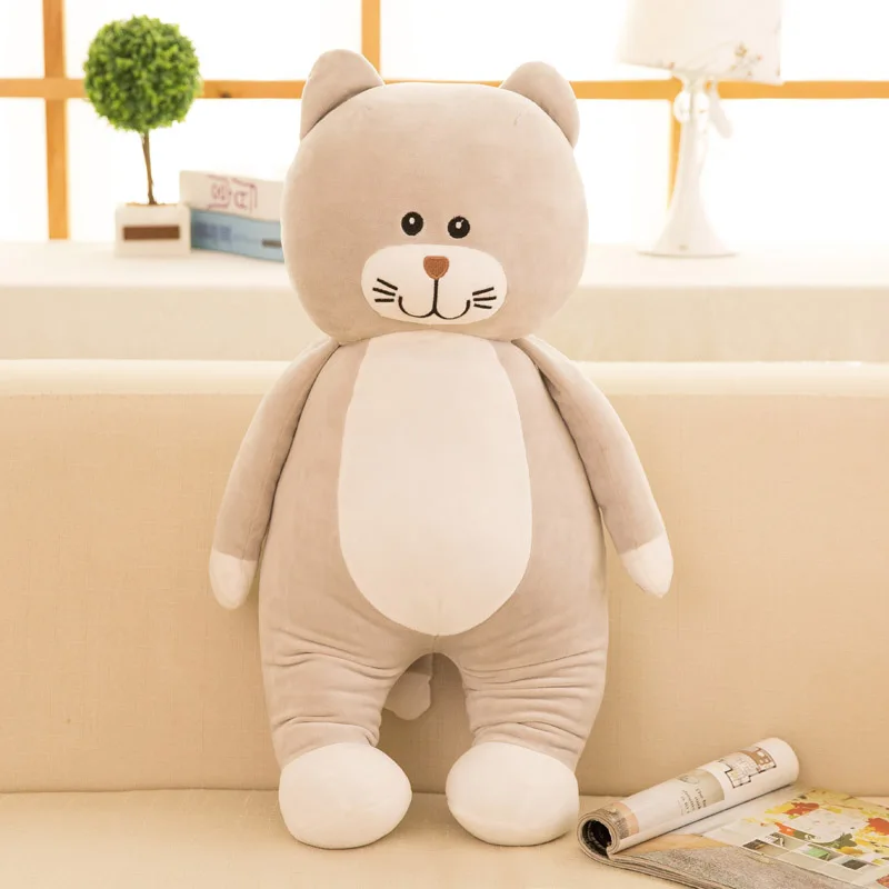 60 см 75 см Супер кошка подушка Comtable кошка мультфильм животное девочки сопровождать подушка кукла детская игрушка