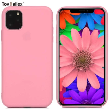 

1000Pcs Phone Case For Apple iPhone 11 Pro Max XS XR X 8 7 6 6S Plus SE 5 5S Kawaii Cute Candy Solid Color Shockproof Back Cover