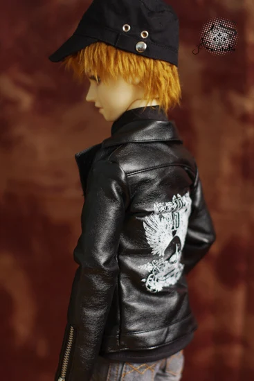 1/4 1/3 BJD кукла панк кожаная куртка мотоциклетная куртка одежда аксессуары для BJD/SD, не включает в себя куклы, обувь, парик и другие E2613