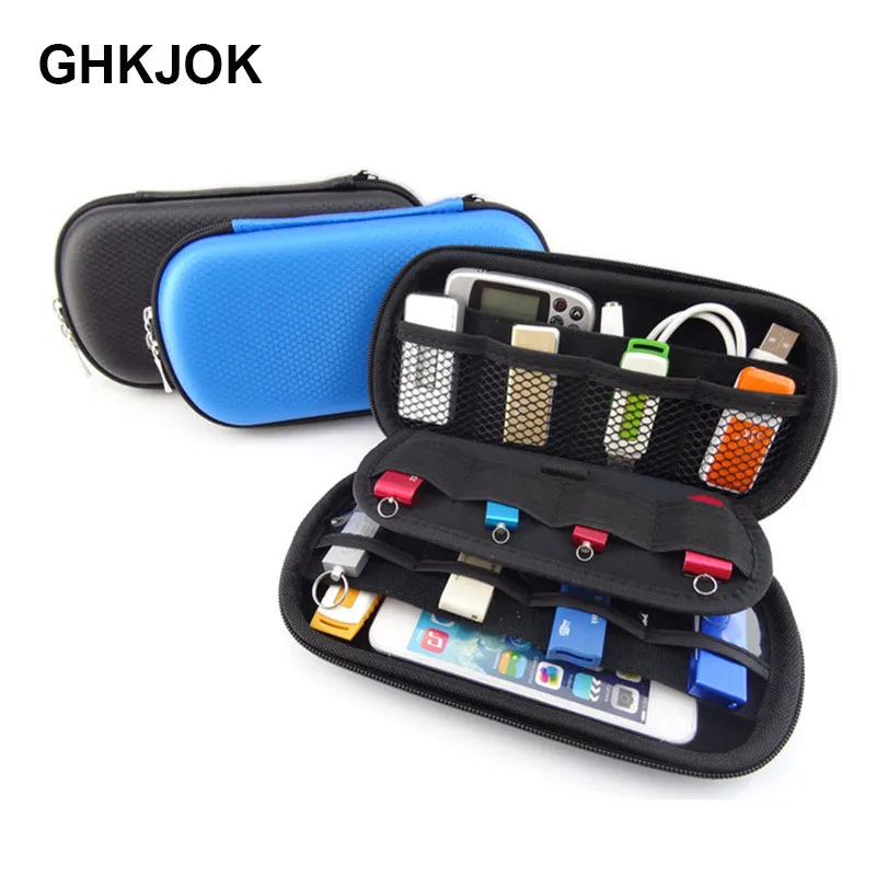 

Power Bank Carrying Storage Bag for 2.5" HDD USB Cable Flash Drive SD Card Phone Digital Accessories Pouch Organizer Travel Case