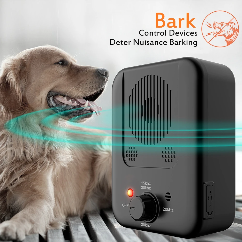 Ultrasonic Dog Bark Controller Stopper with 4 Modes Battery Included 4YourPet Anti Barking Device 