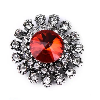 

20pcs hollow Rhinestone crystal Flower pattern Snap Button18mm Snap Jewelry Fit 18mm Button Fit Snap Bracelet&Bangle
