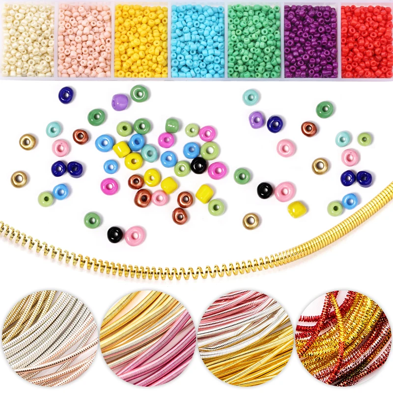 Sewing accessories patch Seed Beads Belt box set embroidery badge mat copper wire Advanced DIY Hand Made Jewelry Accessories | Дом и сад