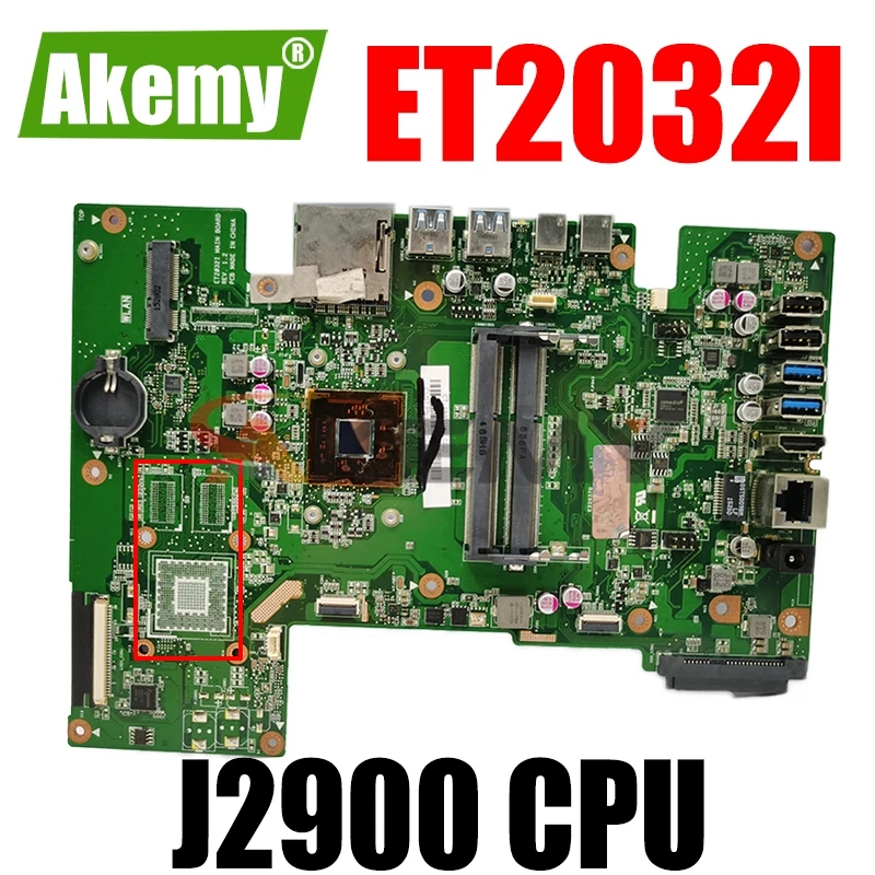 Akemy ET2032I многофункциональная материнская плата для For Asus ET2032 SR1US J2900 CPU | Компьютеры